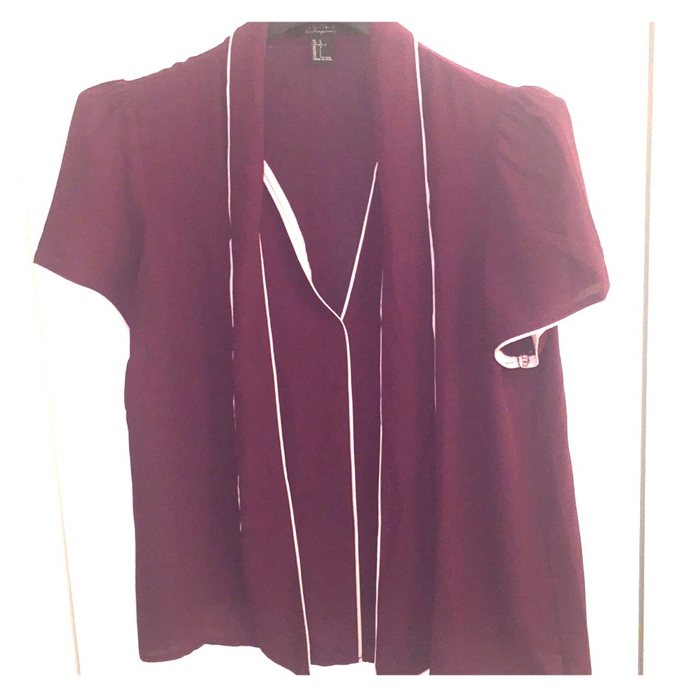 Forever 21 Contemporary- size L plum/rose blouse